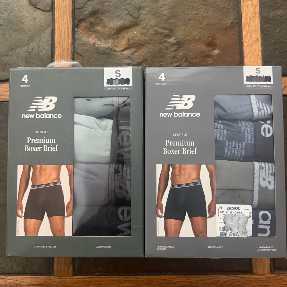 New Balance Men's Boxer Brief 8-Pack - Black, Gray, White Mix